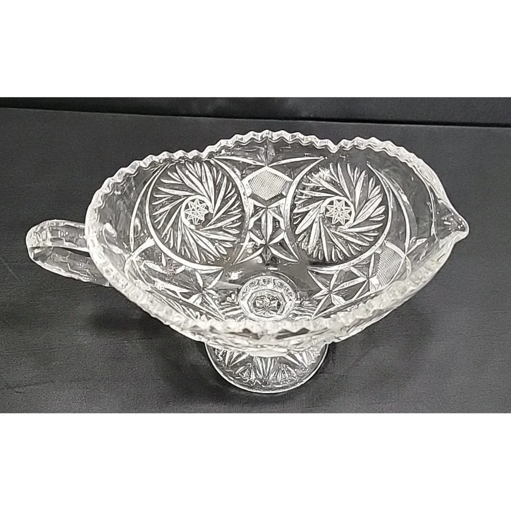 Vintage Imperial‎ Glass Gravy/Sauce Boat, 5.25